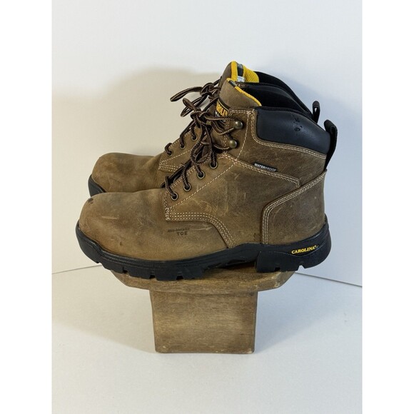 Carolina Waterproof Non Metallic Toe Work Boots CA3536 Men's Brown Size 9 D - Picture 1 of 13
